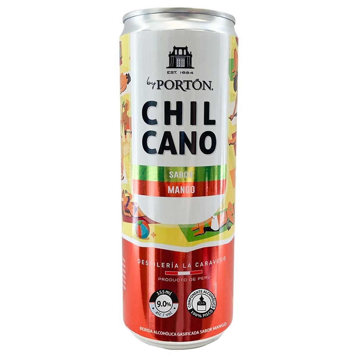 PORTON - Bebida RTD Porton Chilcano Mango Lata 355 mL