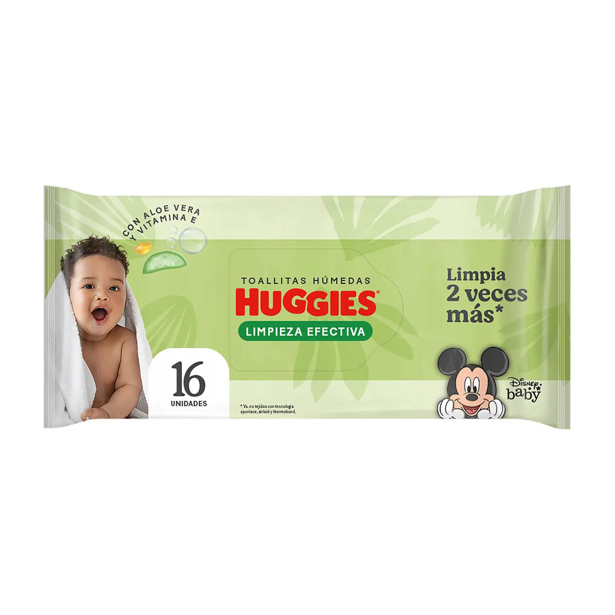 HUGGIES - Toallitas Húmedas Huggies Limpieza Efectiva Empaque 16 Und