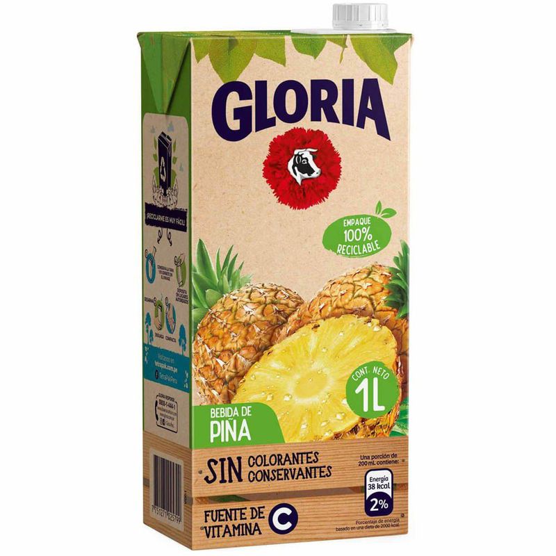 GLORIA - Bebida de Piña Gloria Caja 1 L