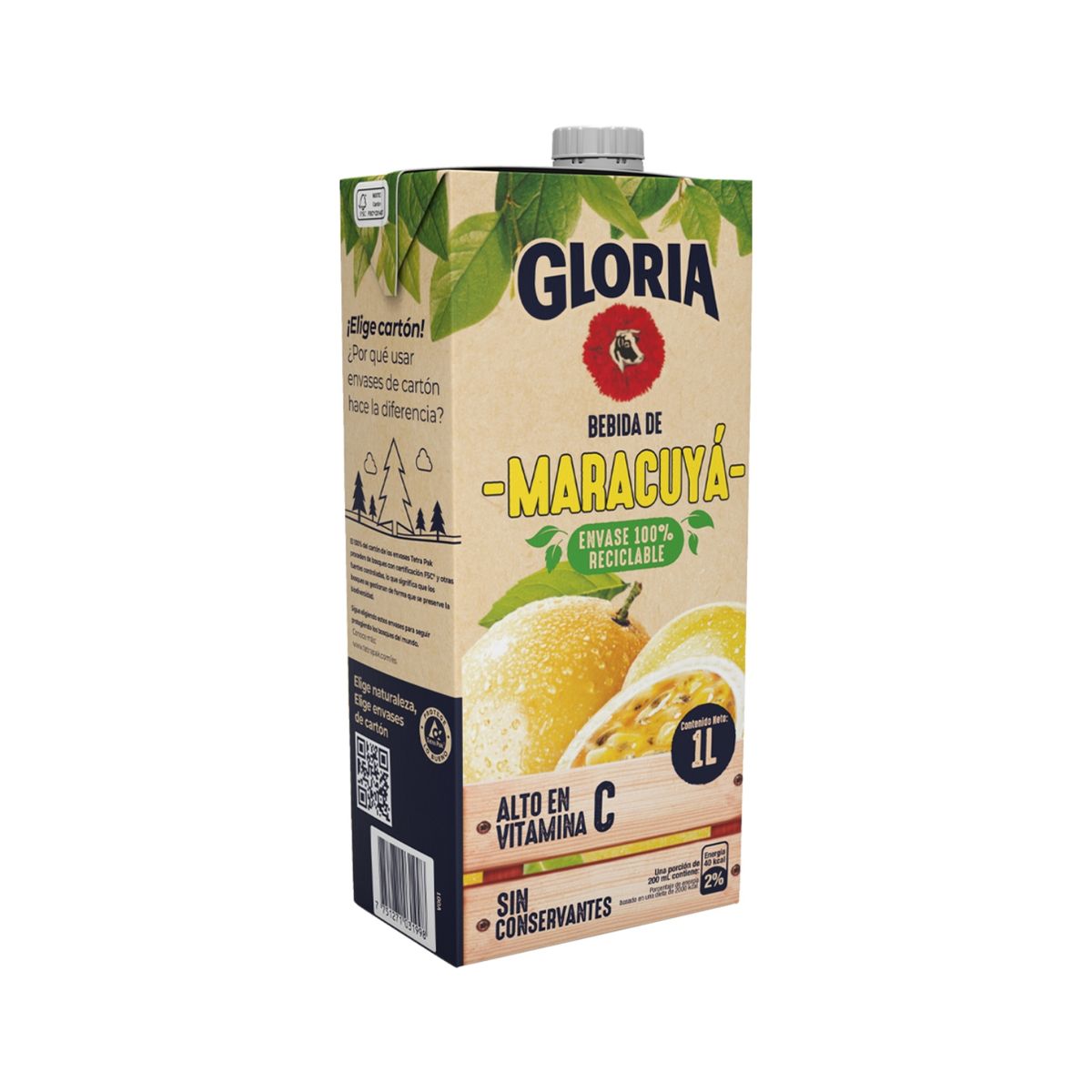 GLORIA - Bebida Gloria Maracuyá Caja 1 L