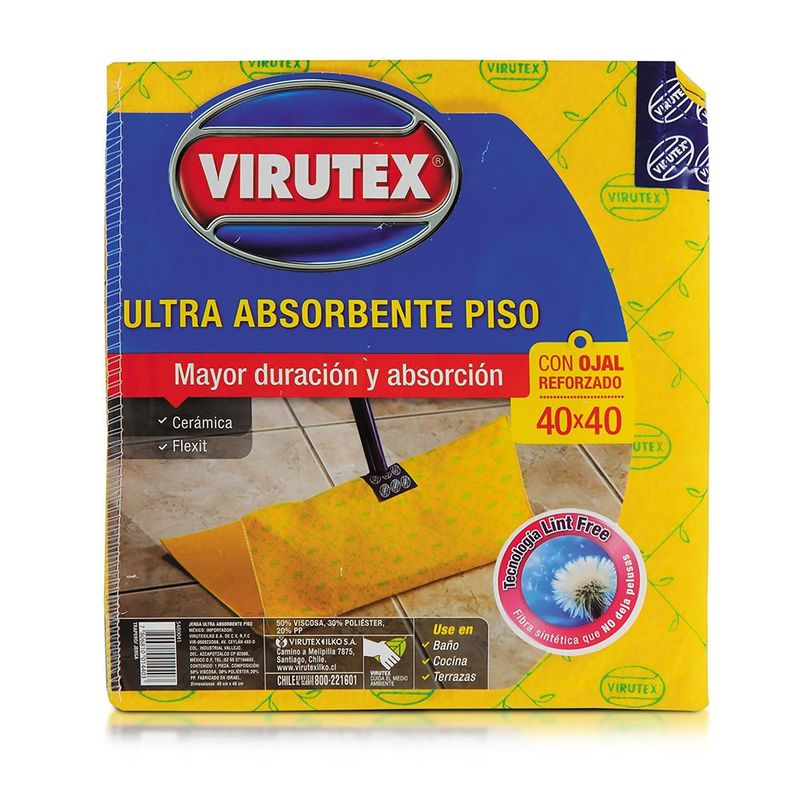 VIRUTEX - Trapo Ultra Absorbente Virutex Para Piso