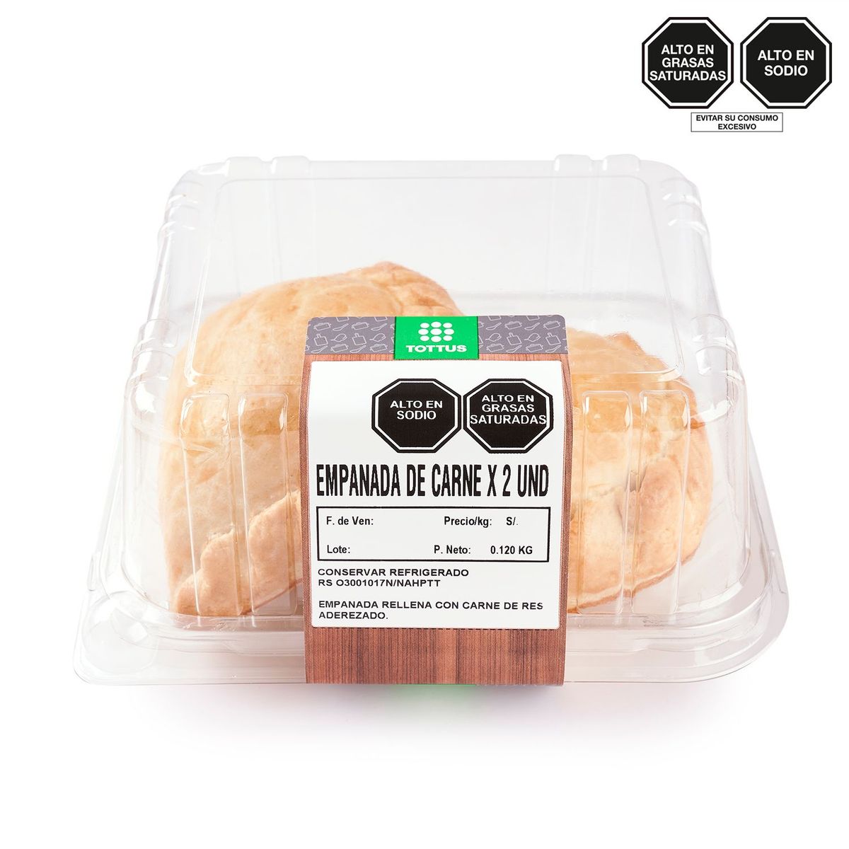 TOTTUS - Empanada De Carne x 2 Und
