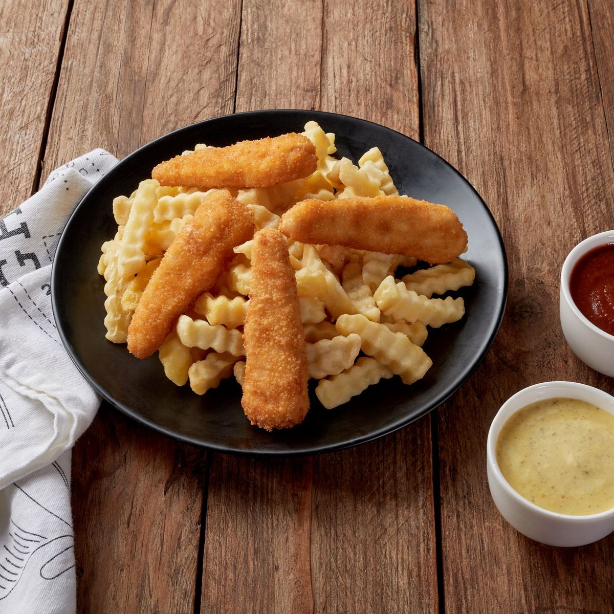 TOTTUS - Chicken Fingers x 4 + Papas Onduladas