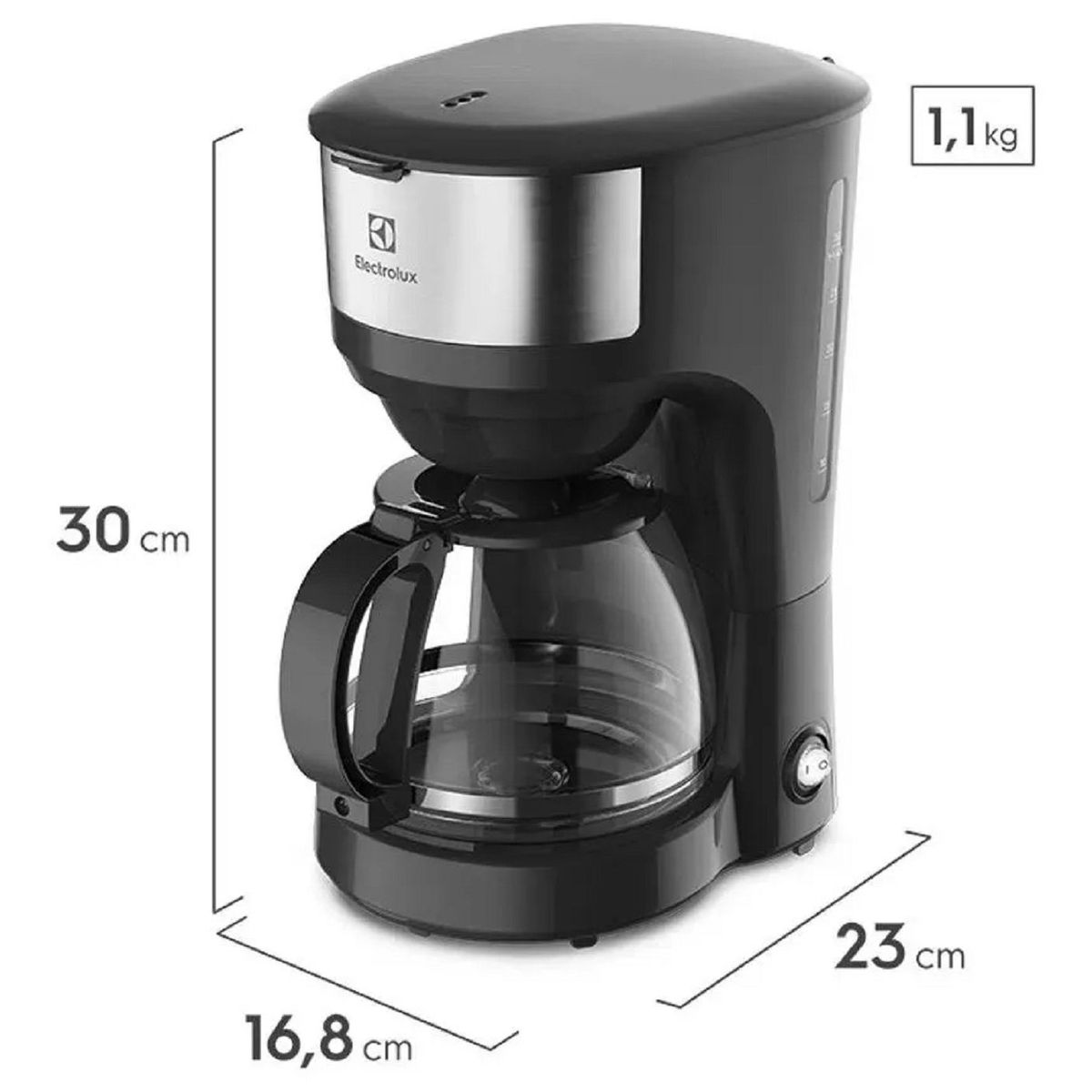 ELECTROLUX - Cafetera Efficient 800W Negro
