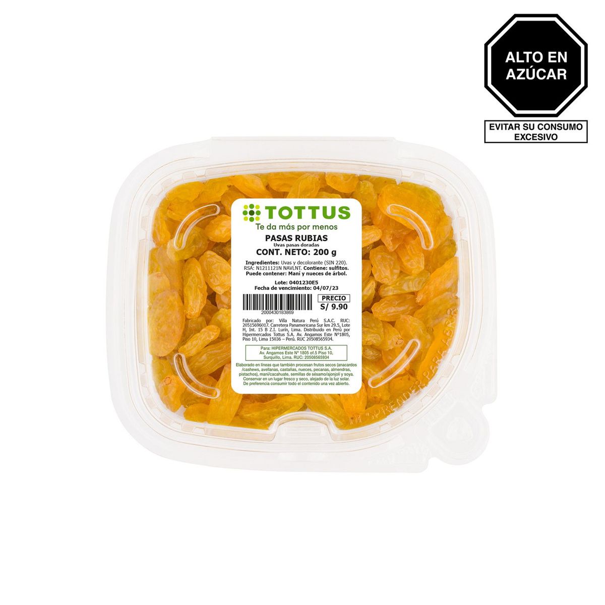 TOTTUS - TOTTUS PASAS RUBIAS TP 200G