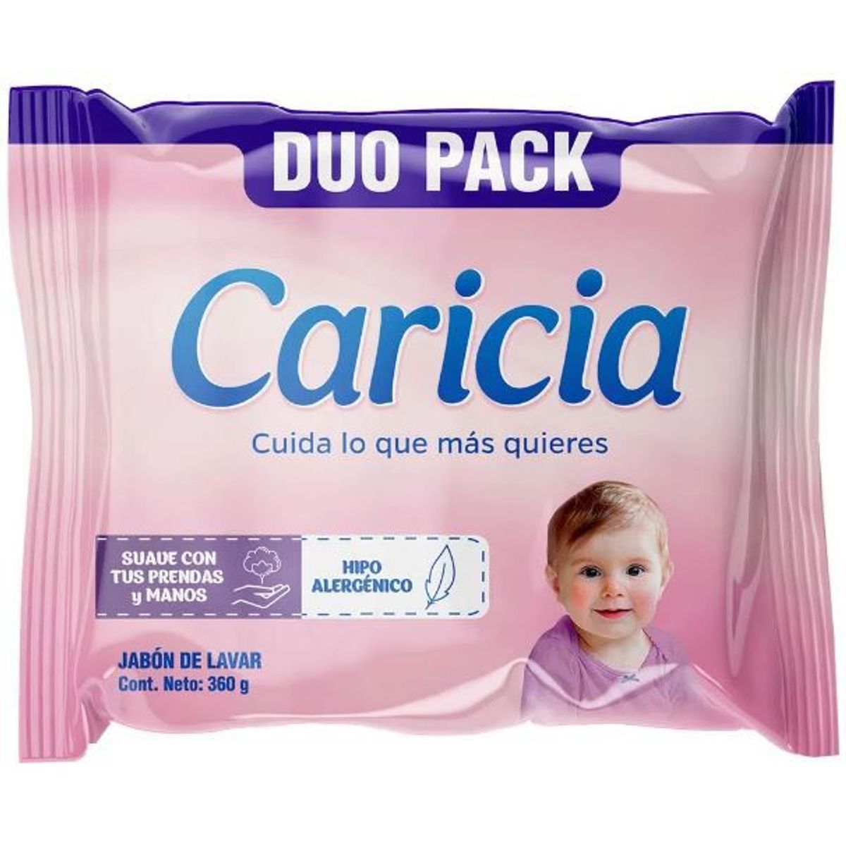 CARICIA - Jabón de Lavar Caricia Bebé Empaque 360 g