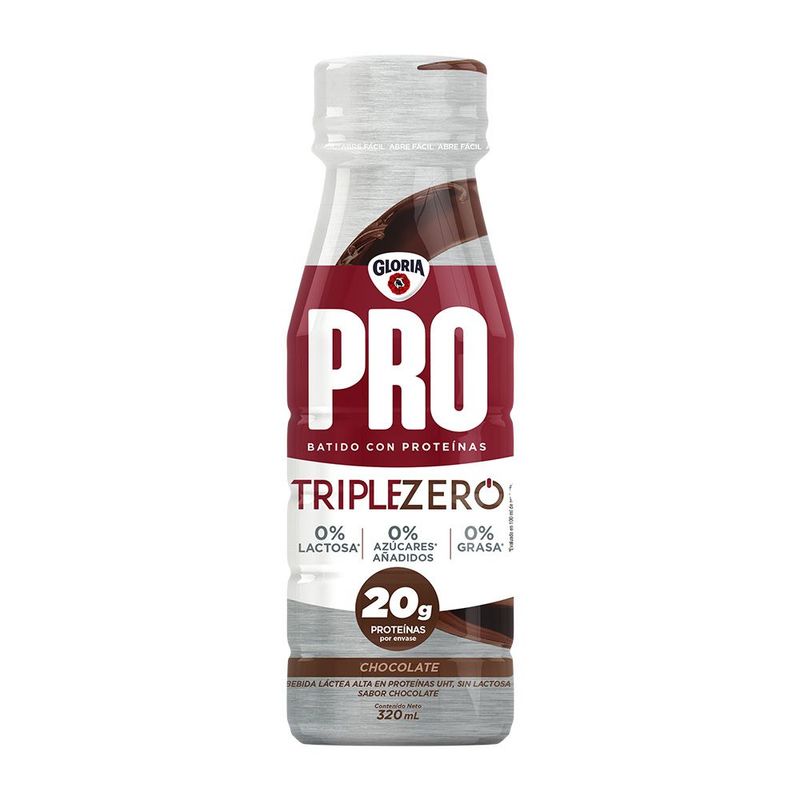 GLORIA - Gloria Pro Triple Zero Sabor Chocolate 320 mL
