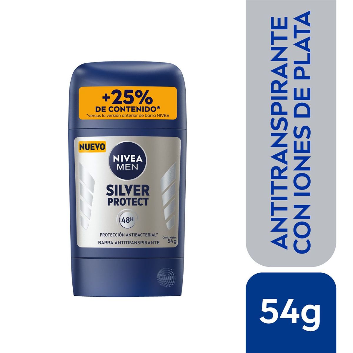 NIVEA - Desodorante en Barra Nivea Silver Protect Envase 54 g