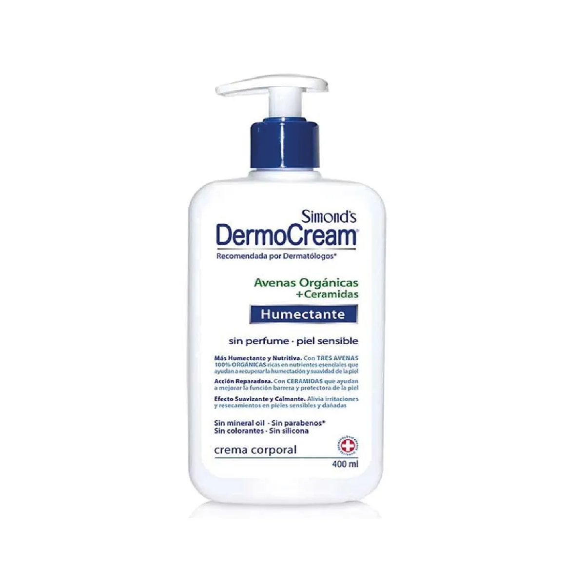 SIMONDS - Crema Humectante Simonds Dermocream Avena Envase 400 mL