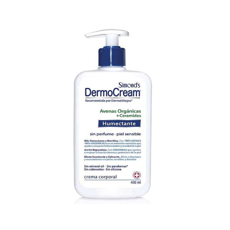 SIMONDS - Crema Corporal Simonds Avenas Orgánicas Ceramidas Envase 400 mL