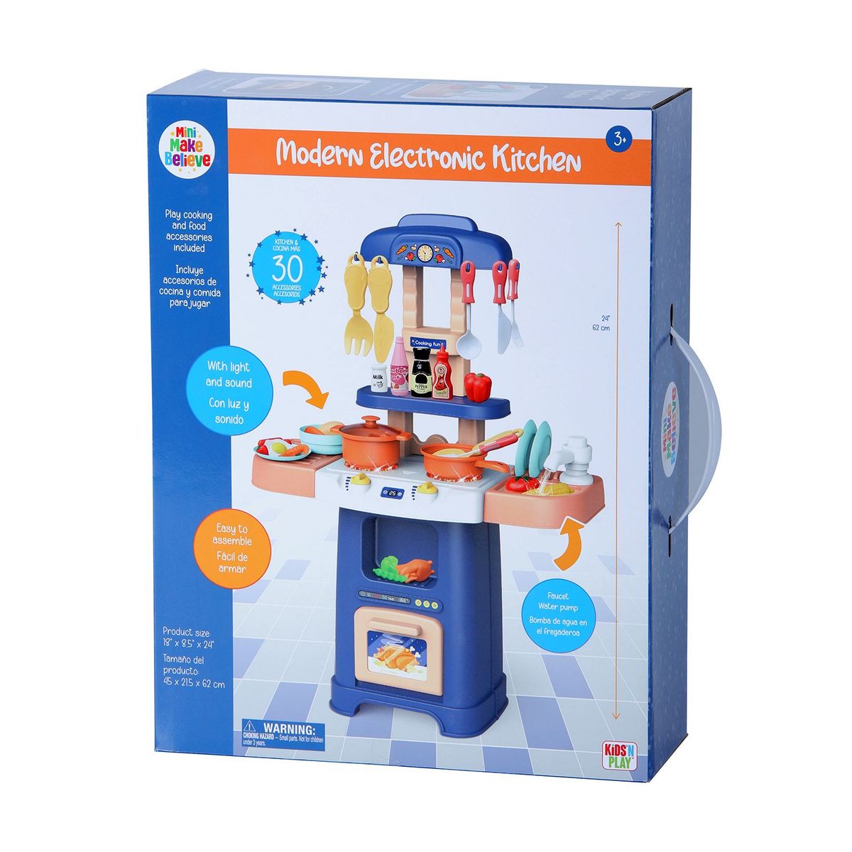  - Cocina Rosada con 30 Accesorios