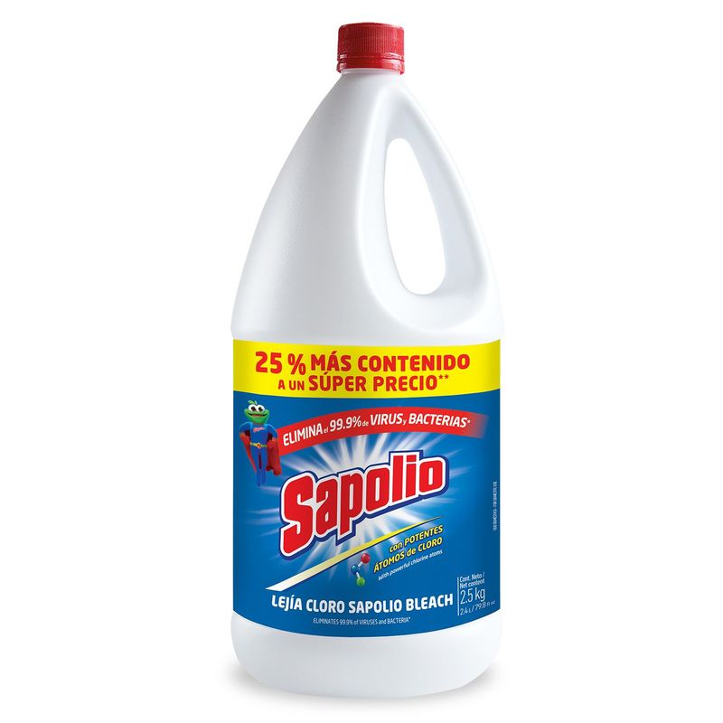 SAPOLIO - Lejía Sapolio Original Botella 2.5 Kg