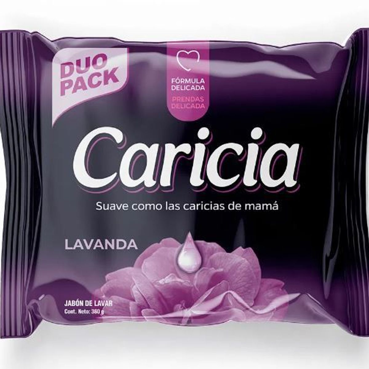 CARICIA - Jabón Caricia Lavanda Empaque 360 g