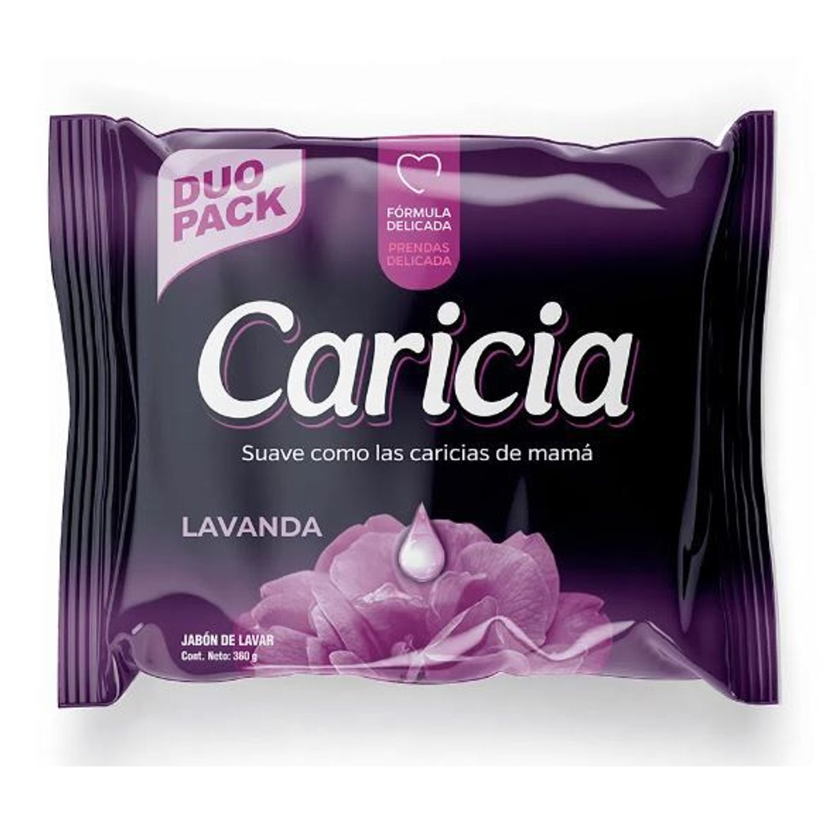 CARICIA - Jabón Caricia Lavanda Empaque 360 g