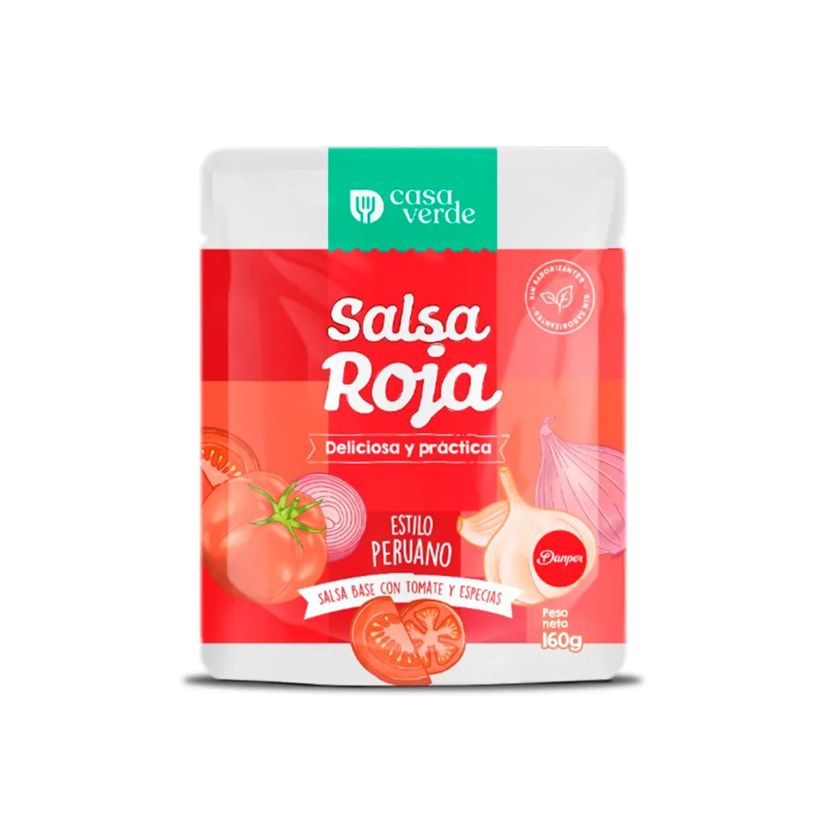 CASA VERDE - Salsa Roja Casa Verde Pouch Empaque 160 g