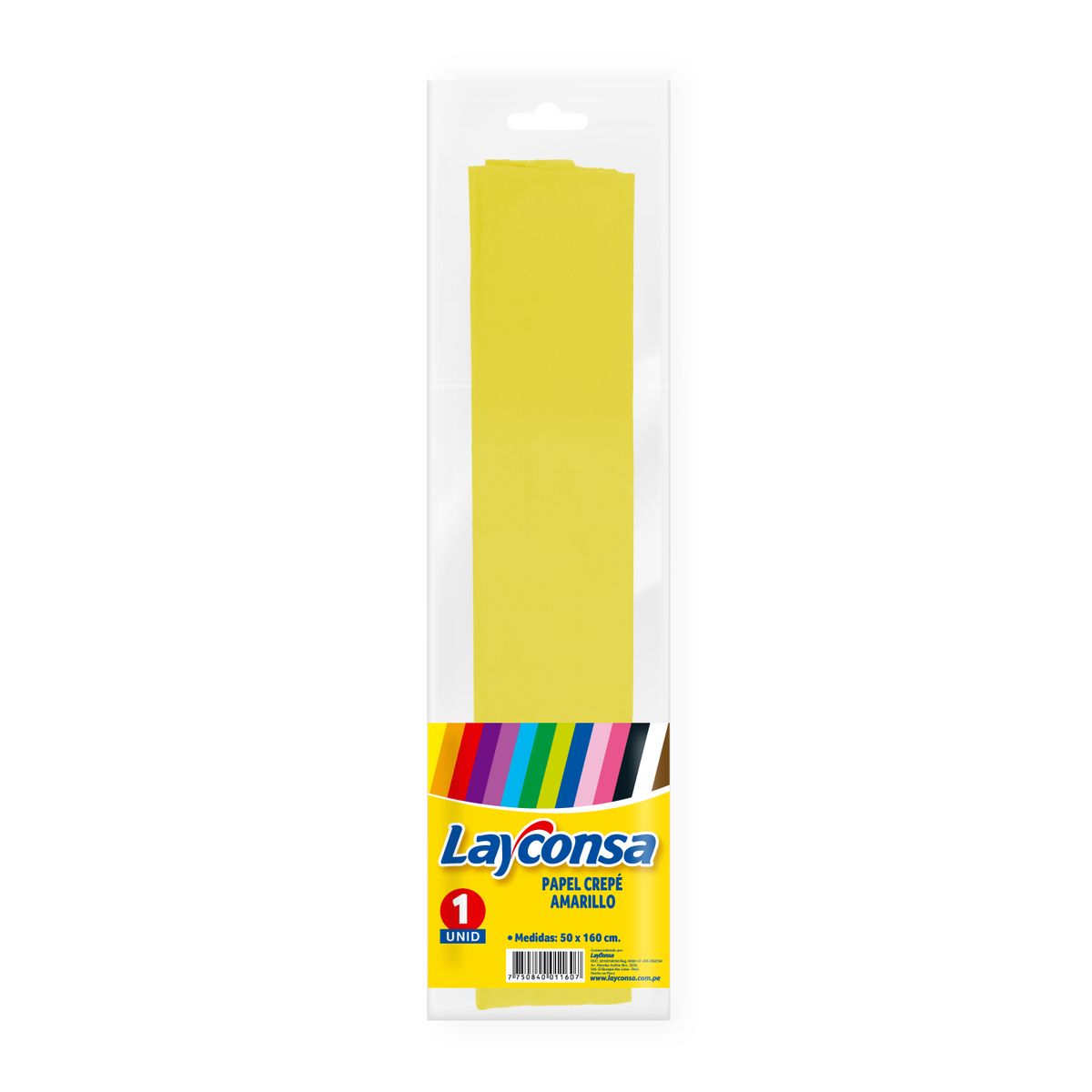 LAYCONSA - Papel Crepé Layconsa Color Amarillo