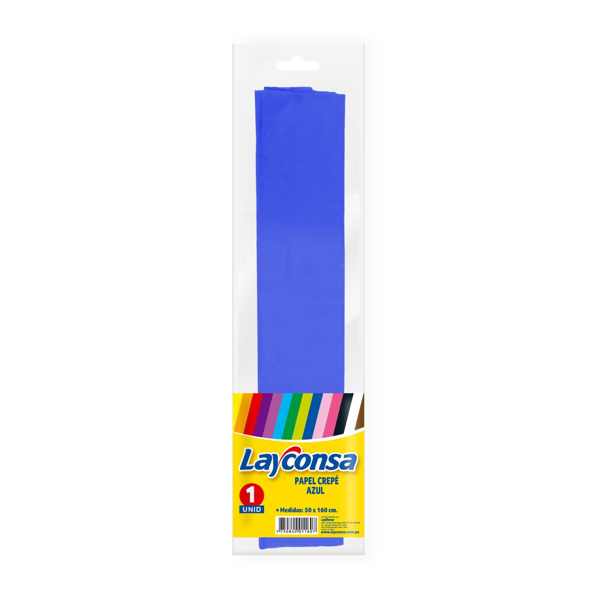 LAYCONSA - Papel Crepé Layconsa Color Azul Marino