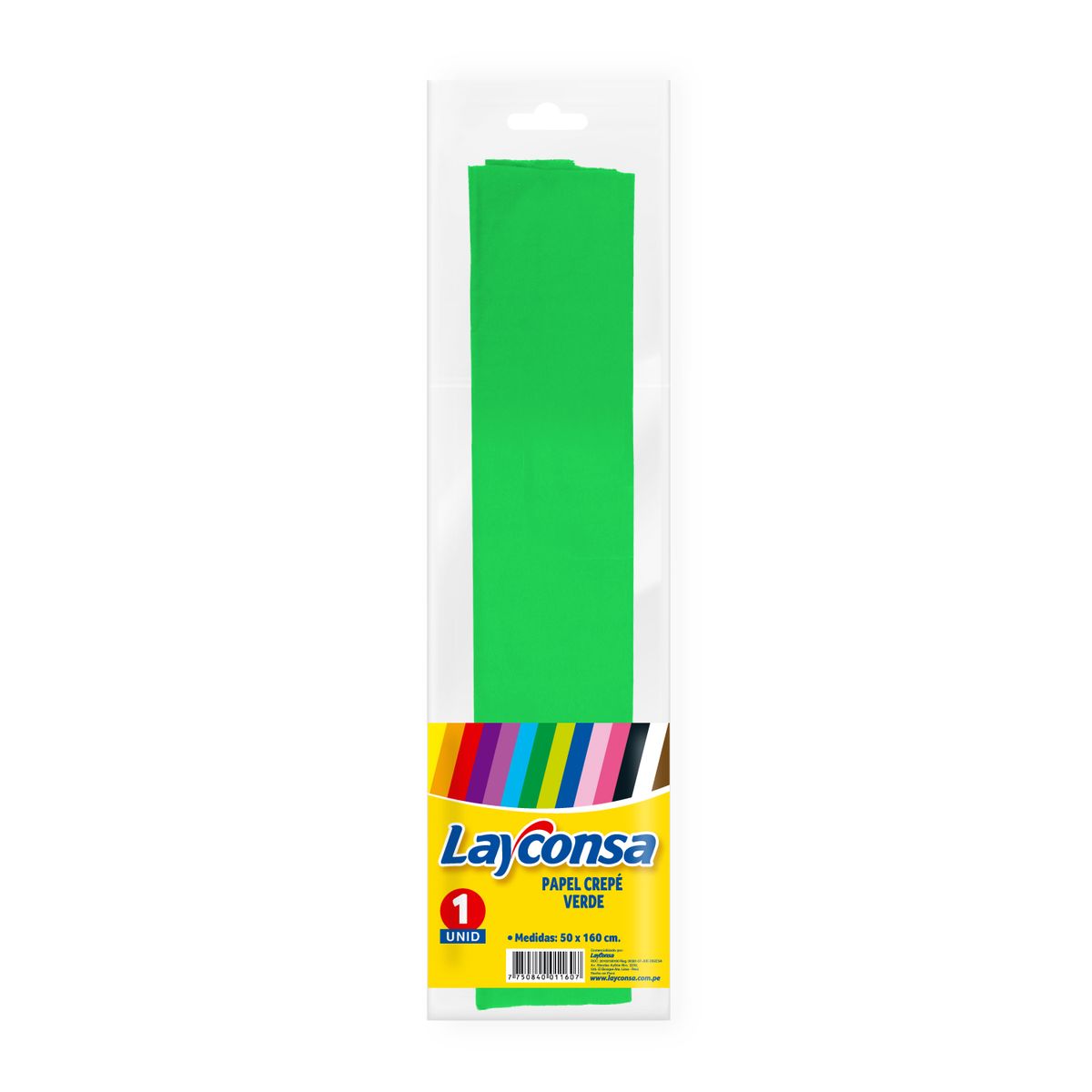 LAYCONSA - Papel Crepé Layconsa Color Verde