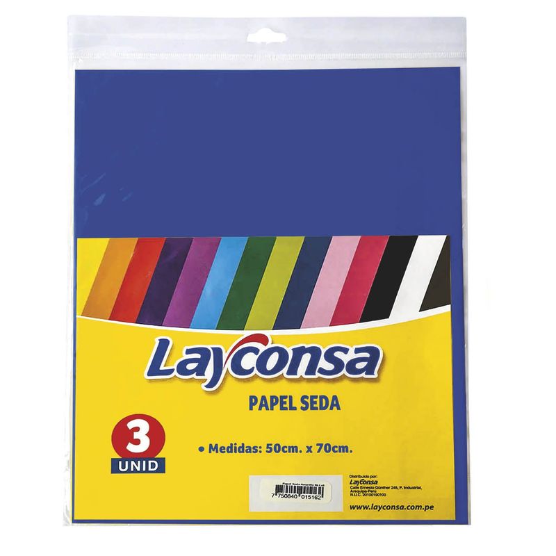 LAYCONSA - Papel Seda Azul Rllx3 Lyc