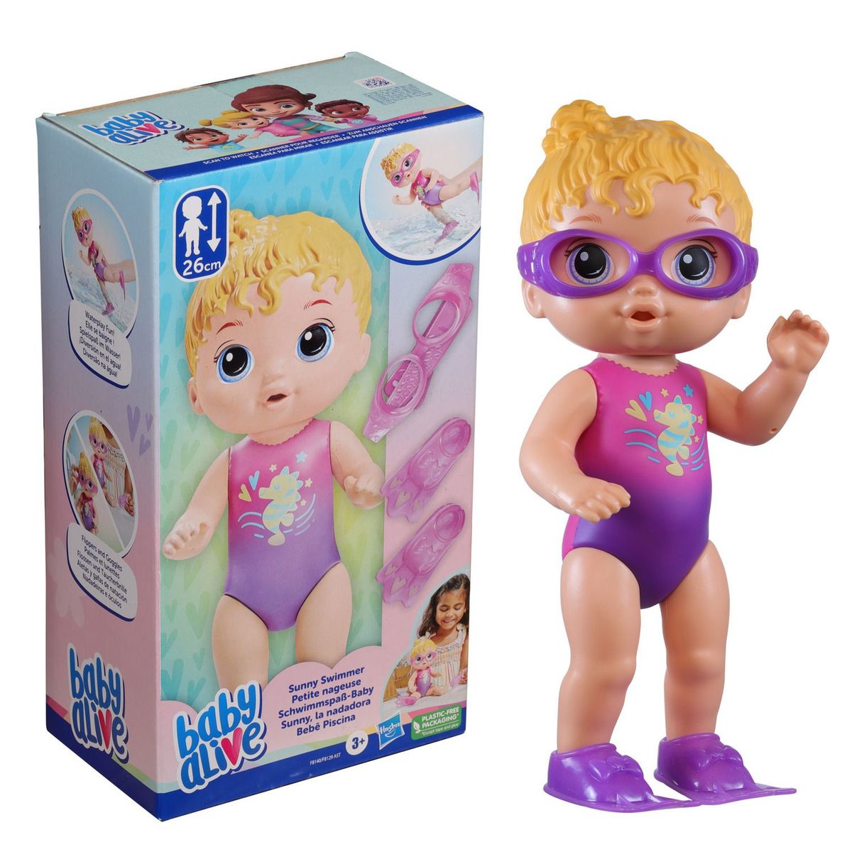  - Muñeca Baby Alive Sunny La Nadadora Cabello Rubio