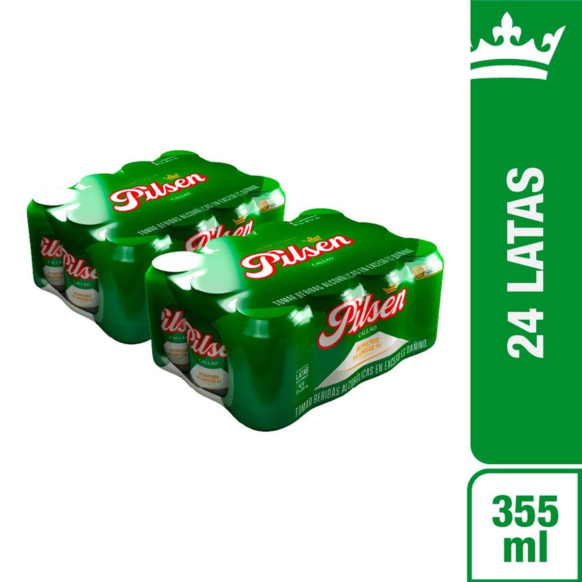 PILSEN - Cerveza Pilsen 2 Twelve Pack Lata 355 mL
