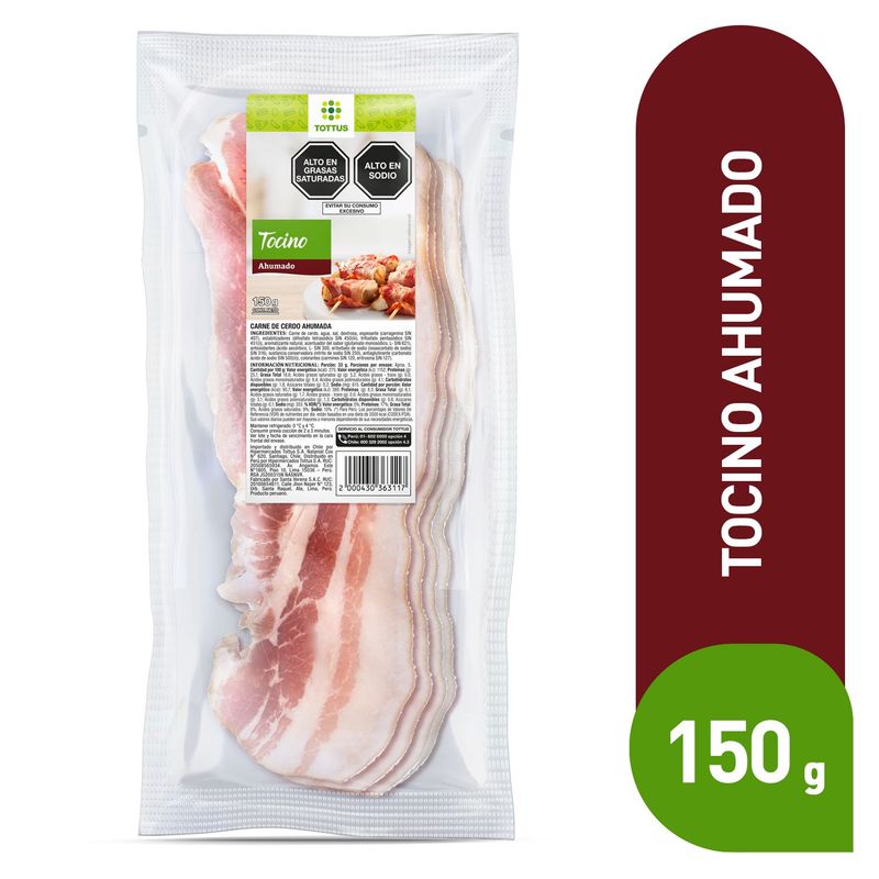 TOTTUS - TOCINO AHUMADO TOTTUS X 150 GR
