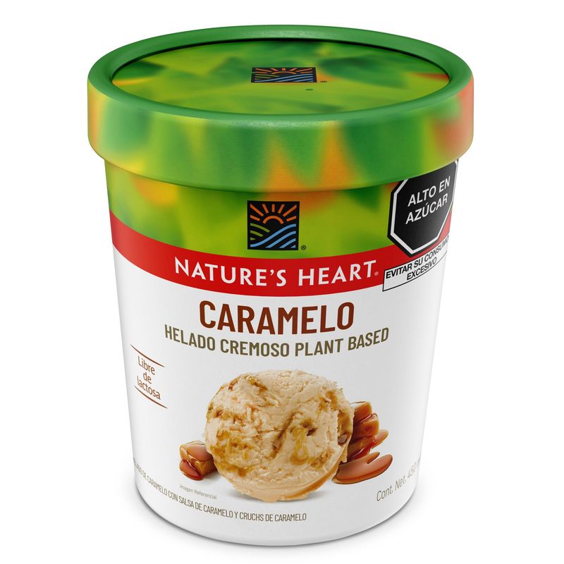 NATURES HEART - Helado Natures Heart Caramelo 490 mL