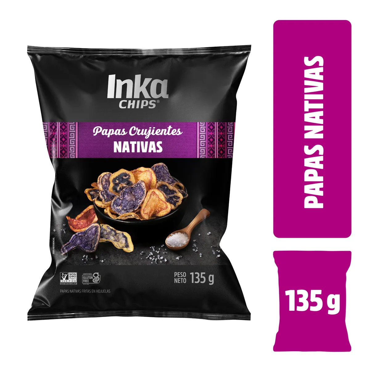 INKA CHIPS - Papa Inka Chips Nativas Bolsa 135 g