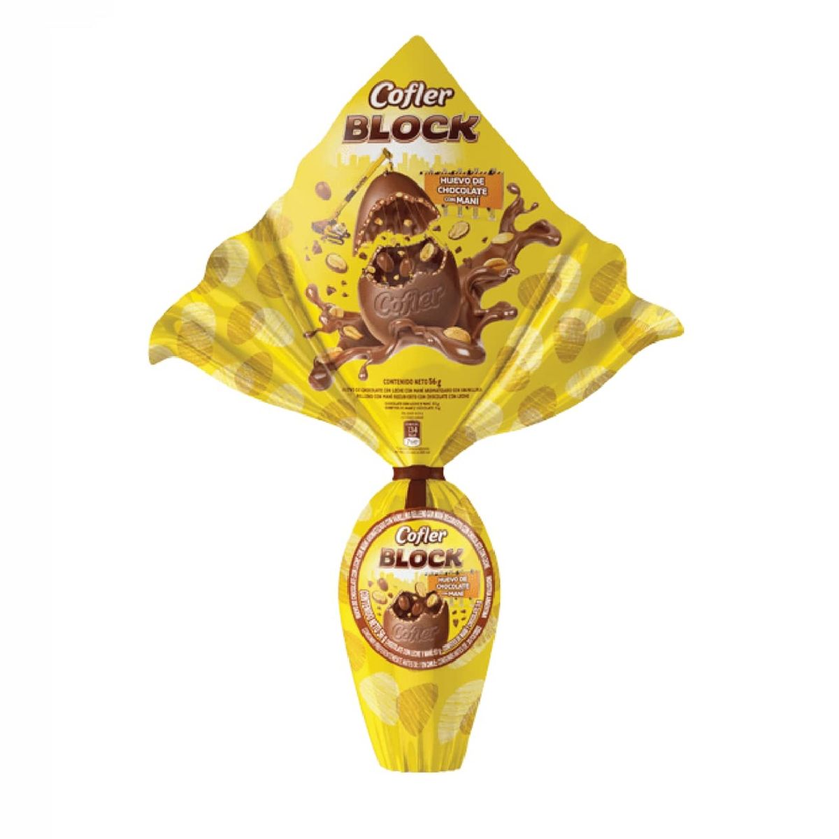 ARCOR - Huevo Chocolate Arcor Cofler Block Empaque 56 g