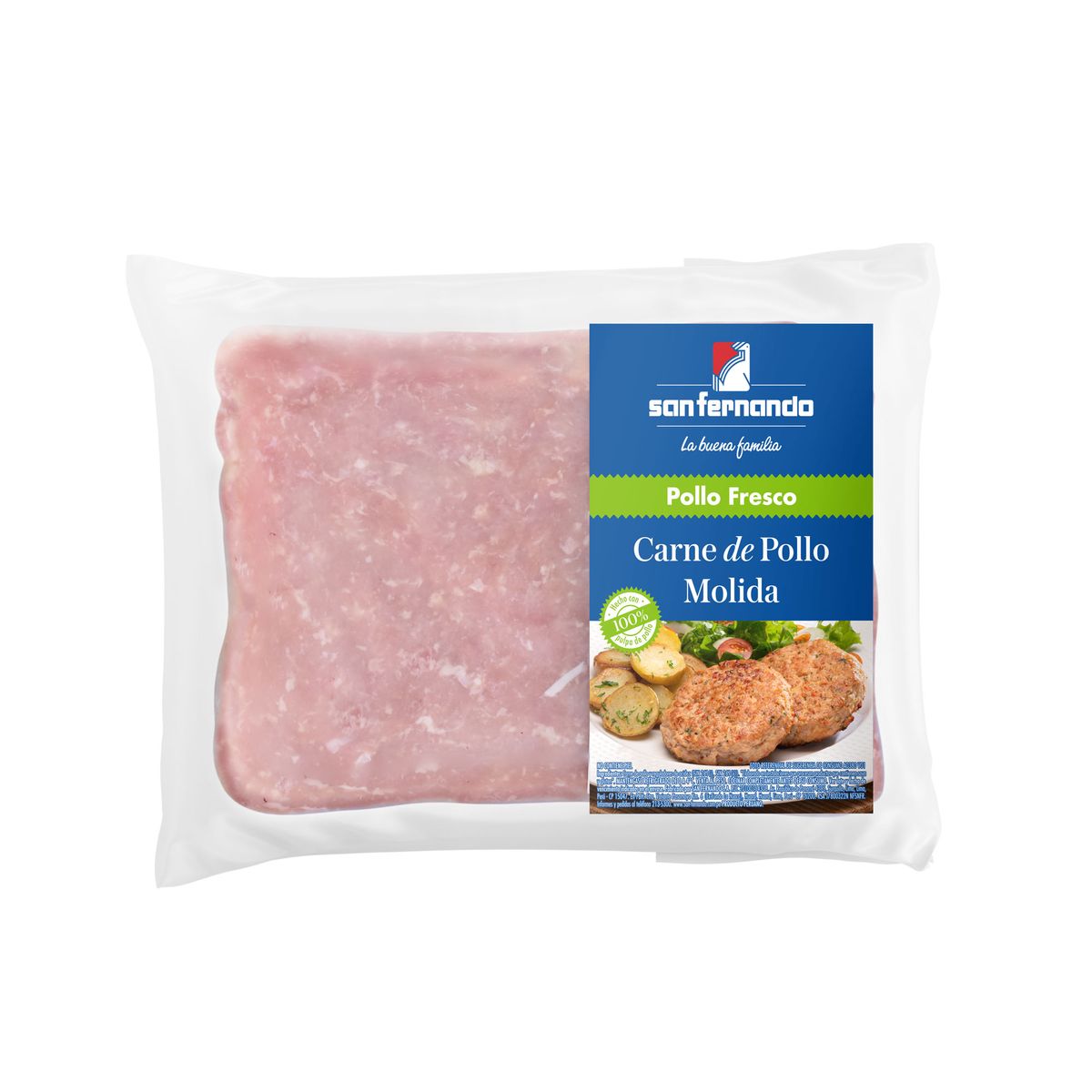SAN FERNANDO - Carne Molida De Pollo Termoformado