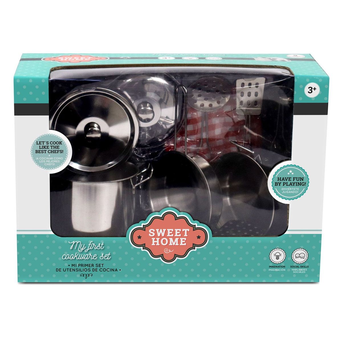  - Set de Cocina Metálico 9 Pzs