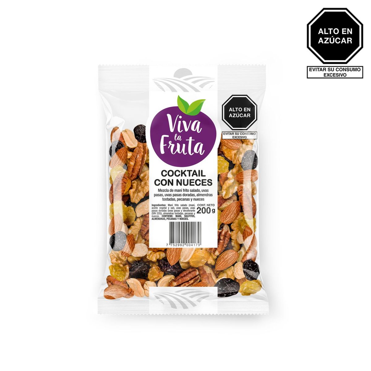 VIVA LA FRUTA - COCKTAIL CON NUECES VIVA LA FRUTA 200G