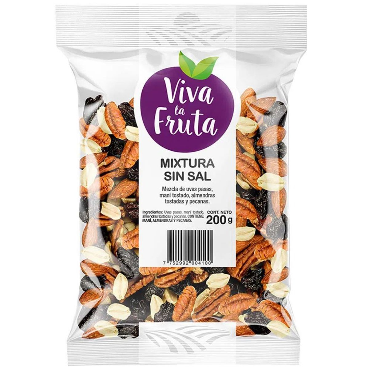 VIVA LA FRUTA - Mixtura Sin Sal Viva La Fruta Bolsa 200 g