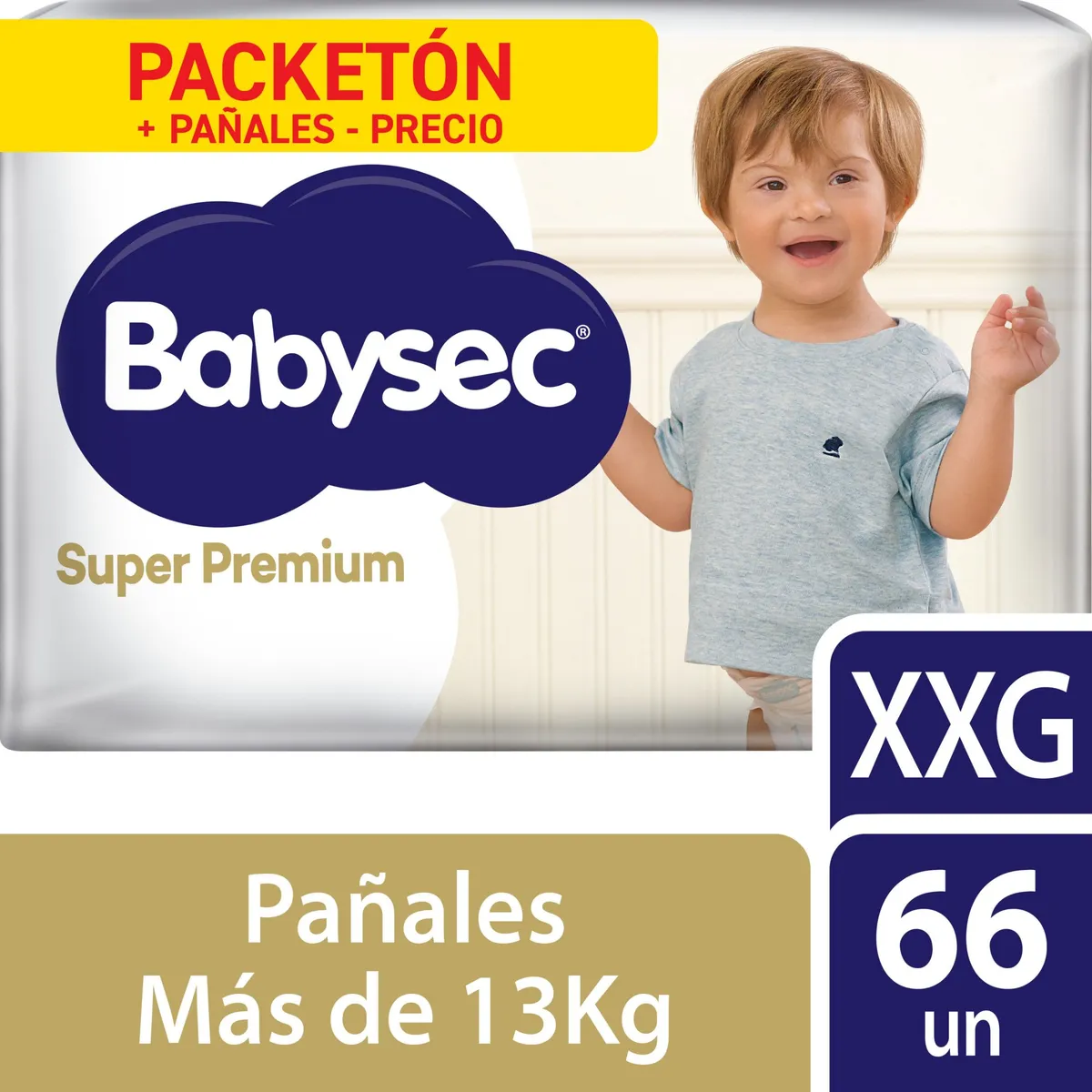 BABYSEC - Pañales Babysec Súper Premium Talla XXG Empaque 66 Und