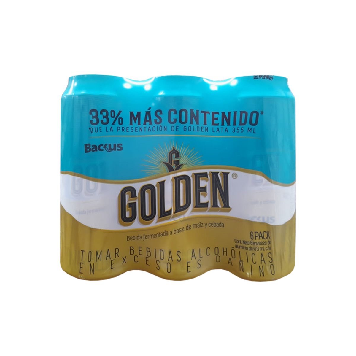 GOLDEN - Cerveza Golden Sixpack Lata 473 mL
