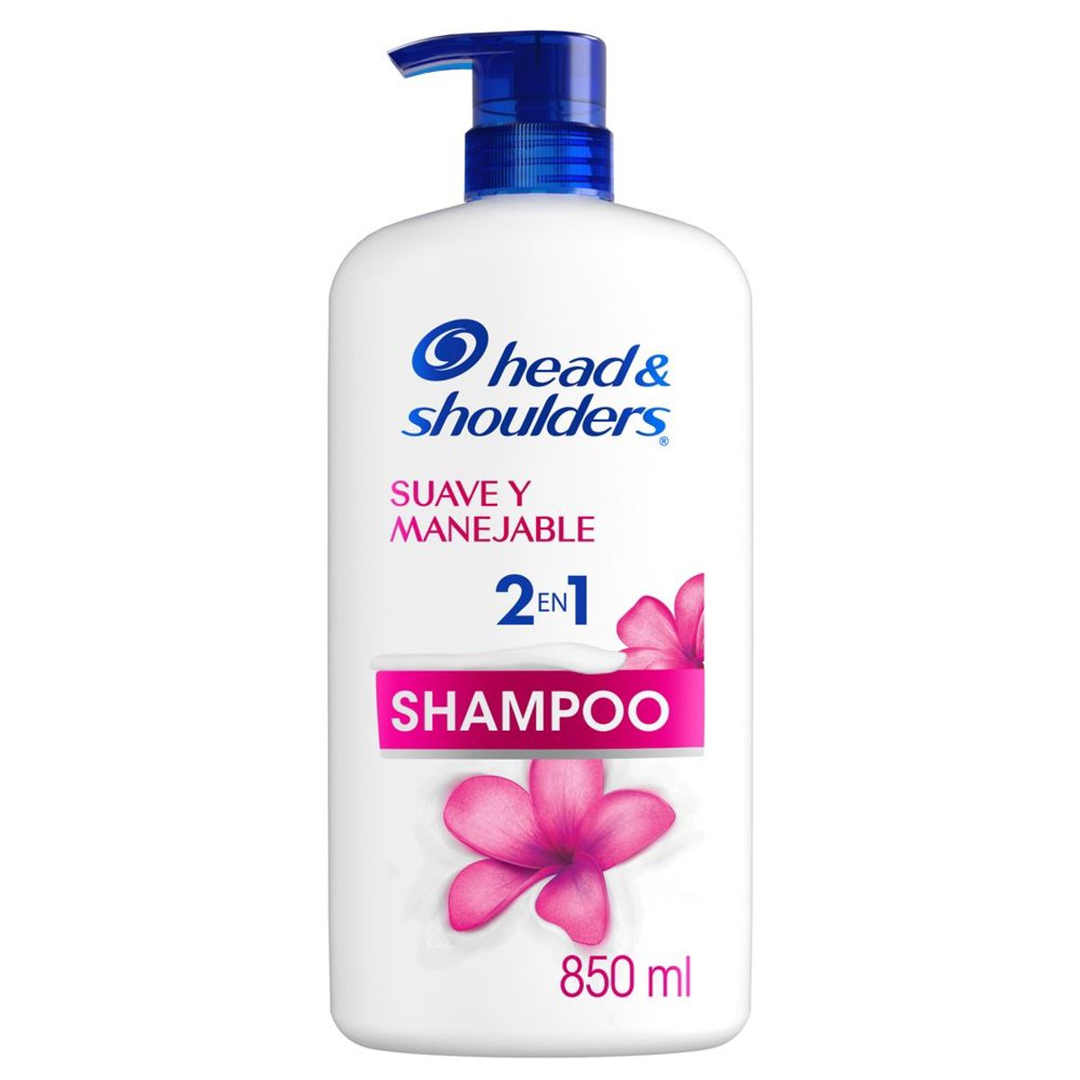 HEAD SHOULDERS - Shampoo 2 en 1 Head & Shoulders Suave y Manejable Botella 850 mL