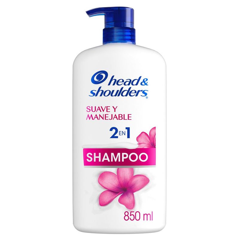 HEAD SHOULDERS - Shampoo Head Shoulders 2 En 1 Suave Y Manejable Botella 850 mL