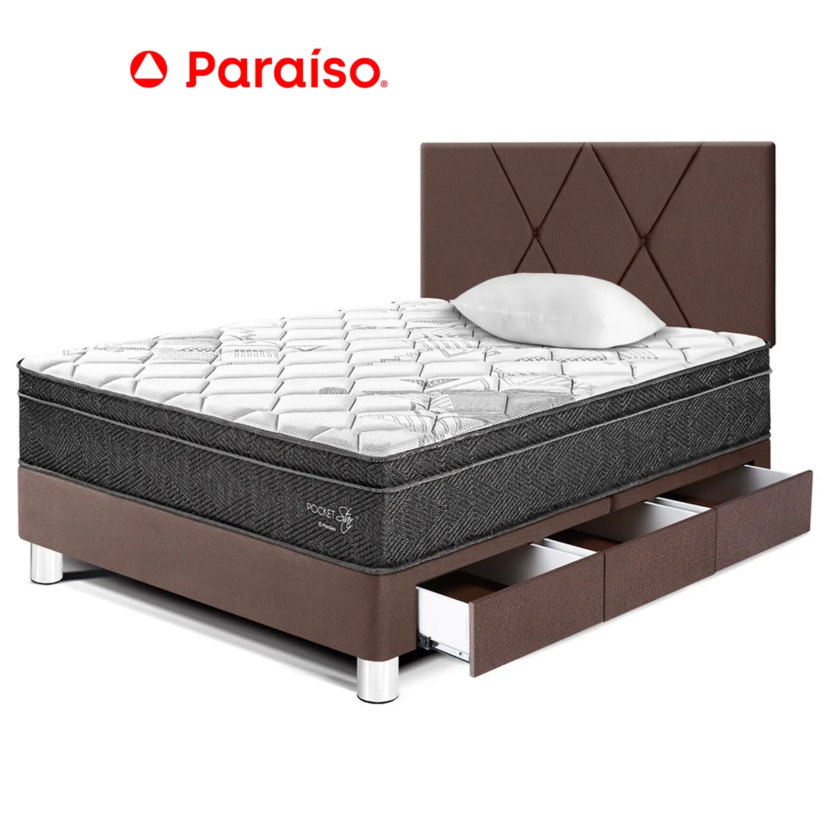 PARAISO - Dormitorio Pckt Star Caj 1.5 Plz Cab Loft Cho