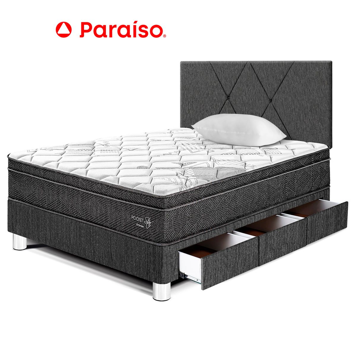 PARAISO - Dormitorio Pckt Star Caj 1.5 Plz Cab Loft Char