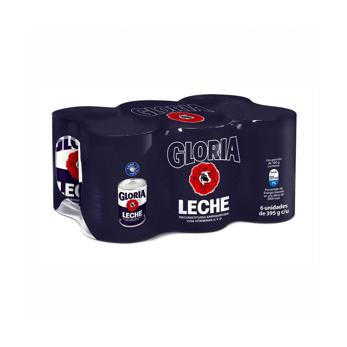GLORIA - Sixpack Leche Gloria Reconstituida 395g