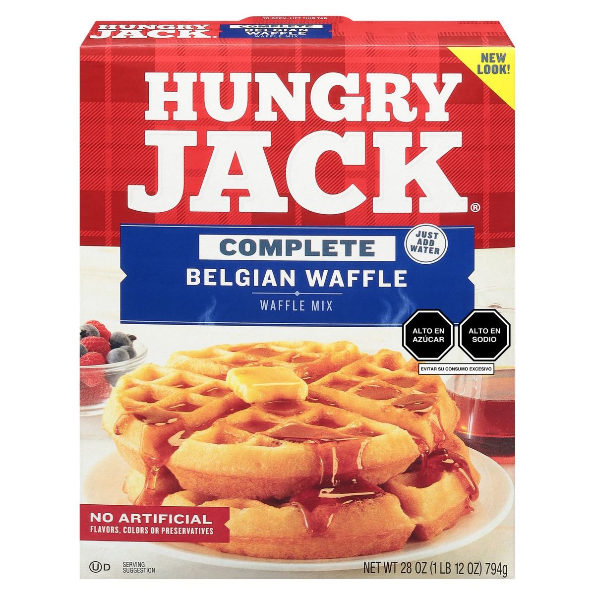 HUNGRY JACK - Mezcla de Waffle Belga Hungry Jack Caja 794 g