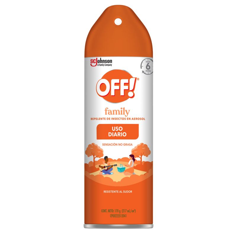 OFF - REPELENTE OFF FAMILY AEROSOL 170GR