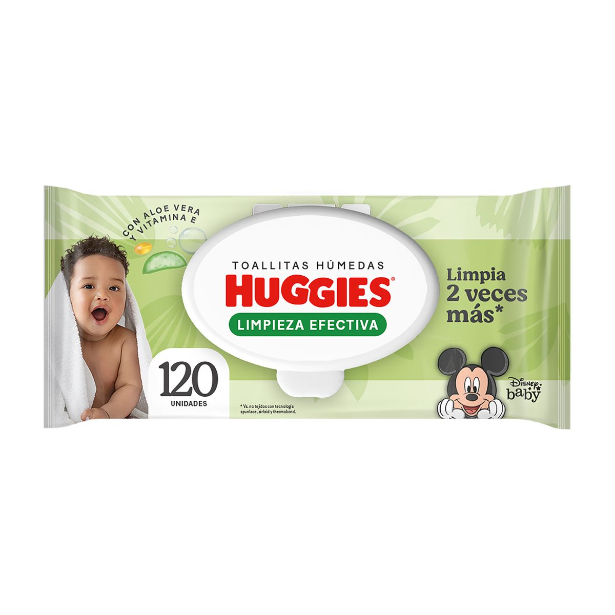 HUGGIES - Toallitas Húmedas Huggies Limpieza Efectiva Empaque 120 Und