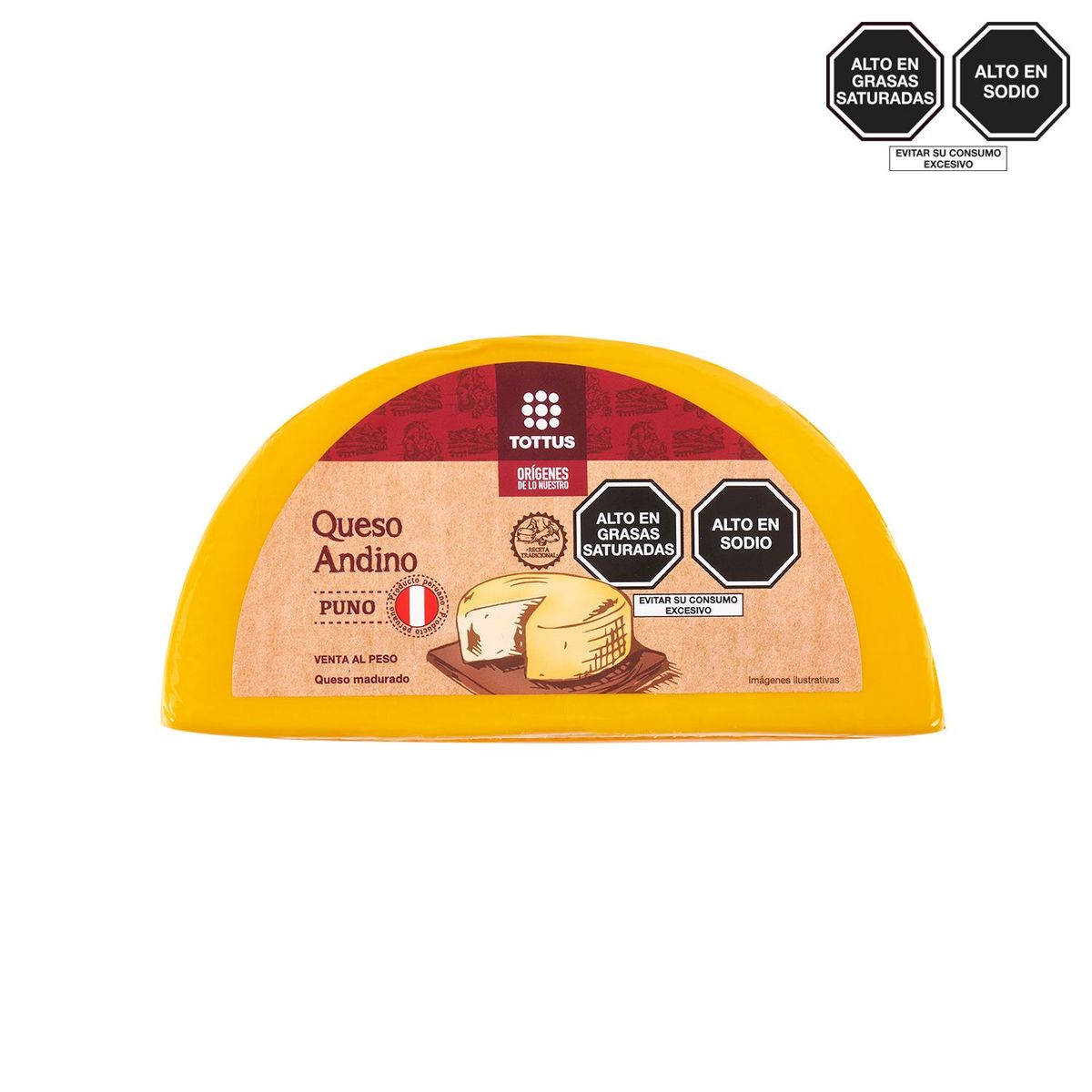TOTTUS ORIGENES - Queso Andino Puno Tottus Origenes x Kg