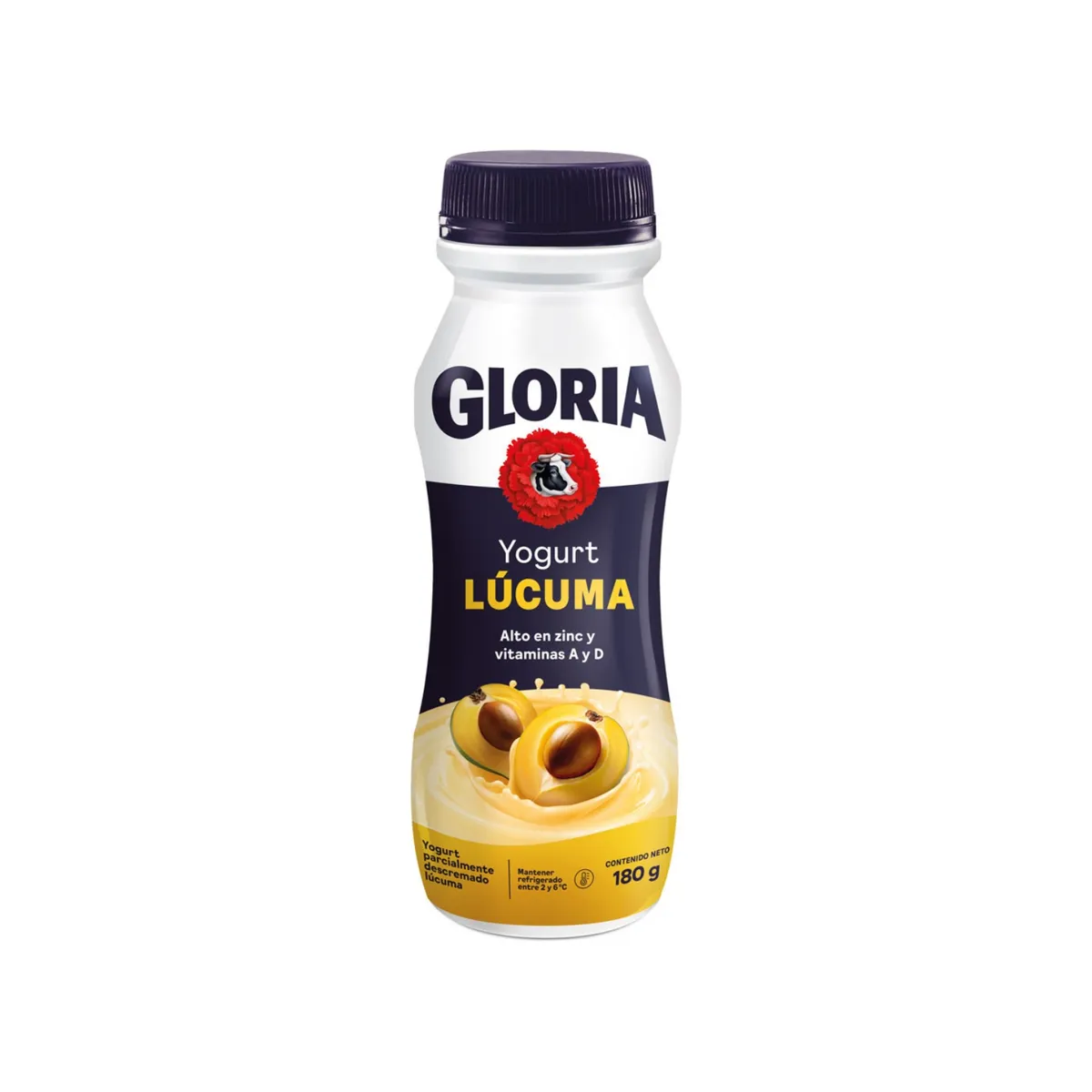 GLORIA - Yogurt Gloria Lúcuma Botella 180 g