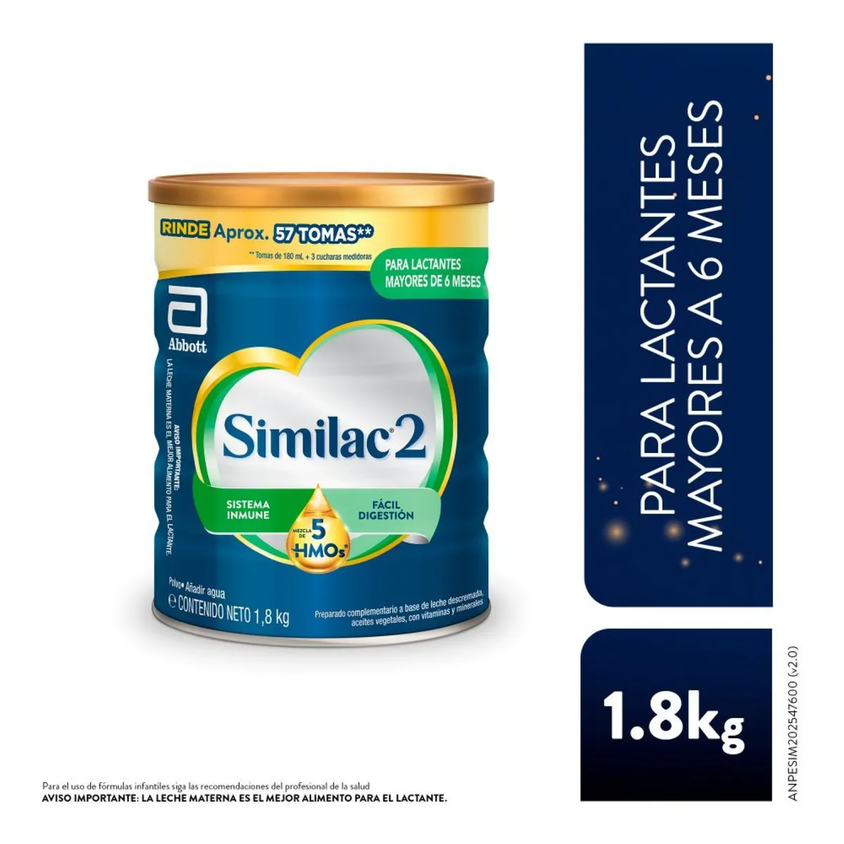 SIMILAC - Fórmula Infantil Similac 2 Lata 1.8 Kg