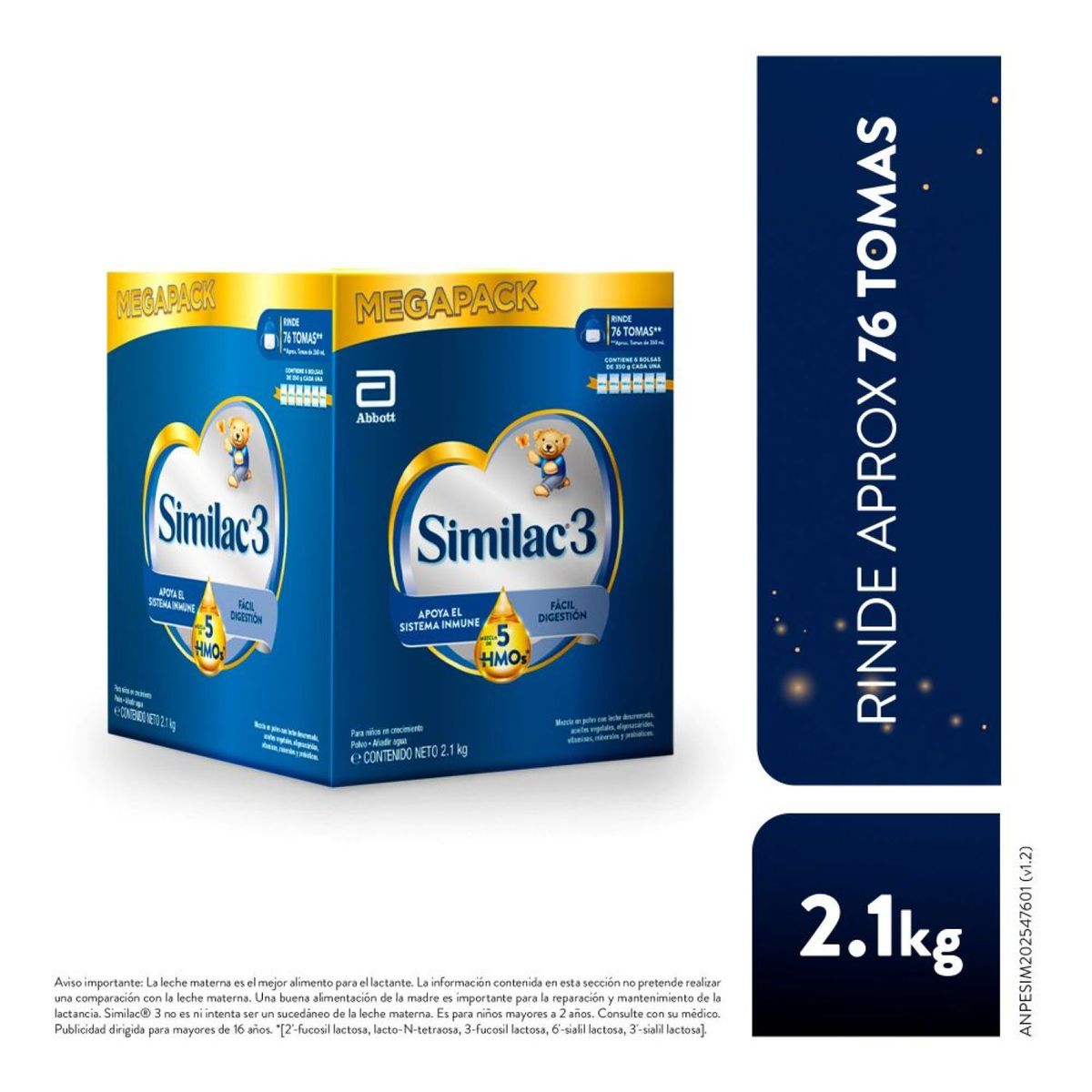 SIMILAC - Fórmula Láctea Infantil Similac 3 Lata 2.1 Kg