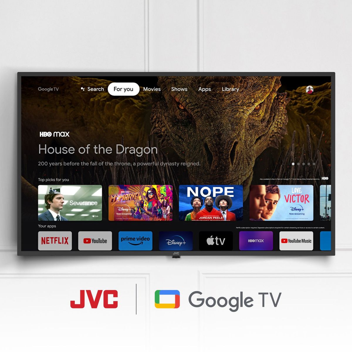 JVC - Televisor JVC Led 58" UHD Google Tv