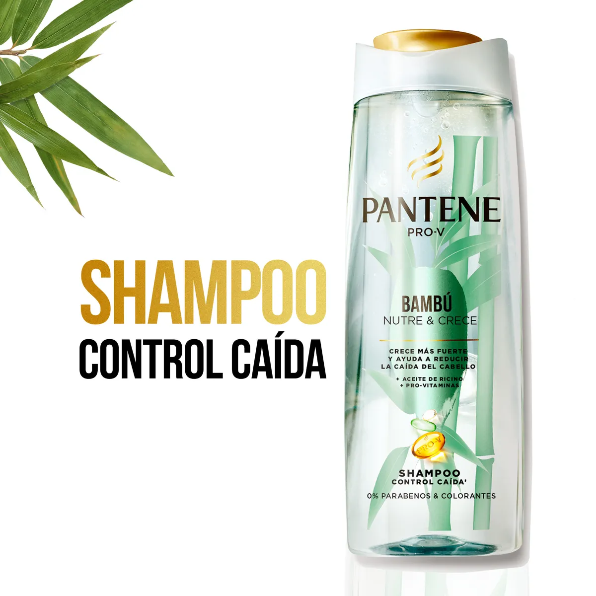 PANTENE - Shampoo Pantene Bambú Nutre y Crece Botella 750 mL