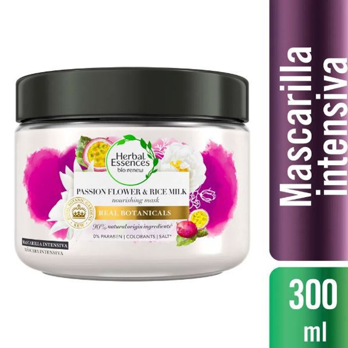 HERBAL ESSENCES - Mascarilla Herbal Essences Flor de Pasión y Leche de Arroz Envase 300 mL